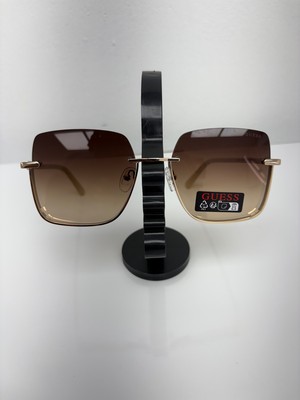 Guess Half-rim Sunglasses - brown/gold/ivory (GUE/009)