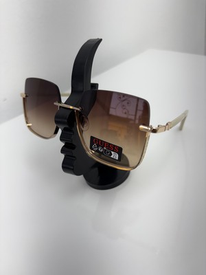 Guess Half-rim Sunglasses - brown/gold/ivory (GUE/009)