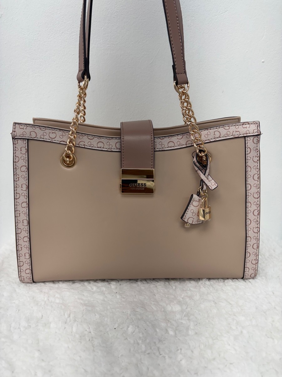 Guess (Arwen) Satchel with clasp - blush pink