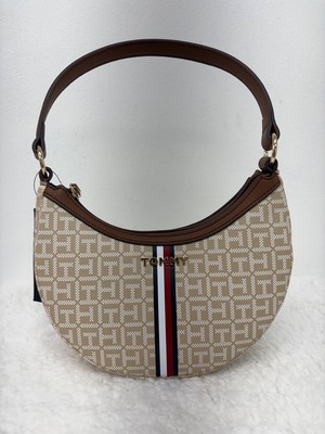 Tommy Hilfiger Shoulder Bag (small) - fawn/logo