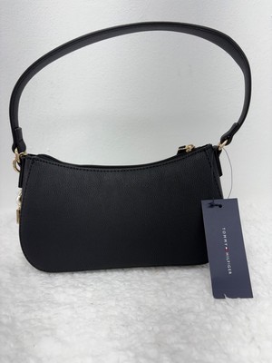Tommy Hilfiger Shoulder Bag with charm - black