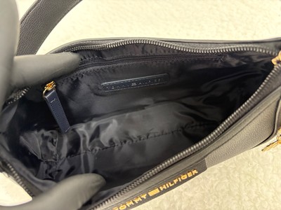 Tommy Hilfiger Shoulder Bag with charm - black