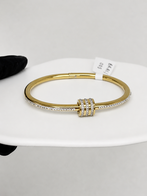 Cubic & Knot Bracelet - gold (BRAC/005)