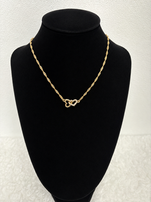 Guess Heart Interlock Necklace - gold (GUE-JLRY/006)