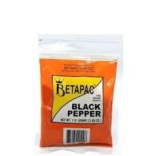 Betapac Black Pepper 110g