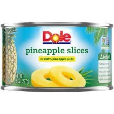 Dole Pineapple Slices 8oz