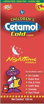 Children's Cetamol Liquid Cold Nighttime