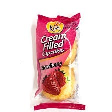 Kiss Cream Filled Cupcakes