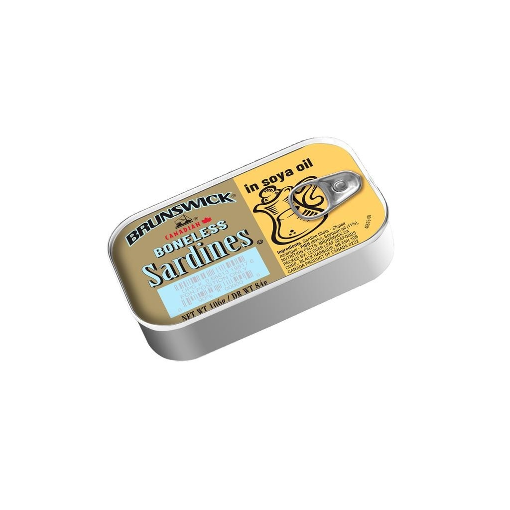 Brunswick Boneless Sardines in Soya Oil 106g
