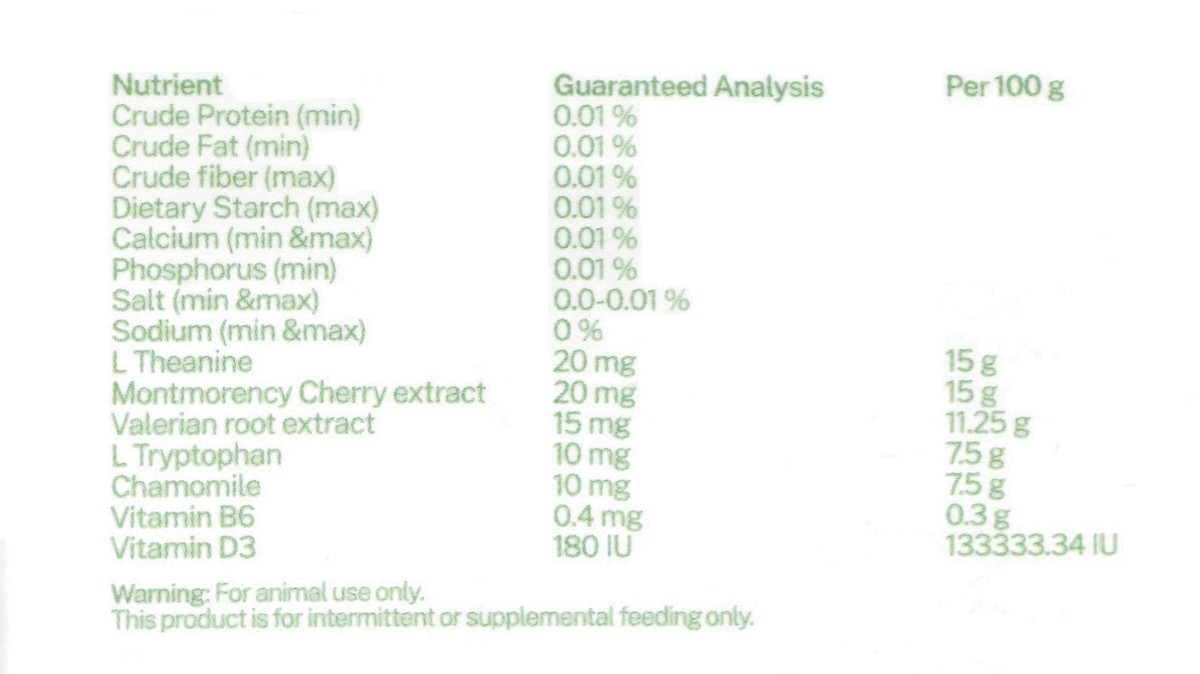 Dissolvable Pet Strips for Calming - 30 pk