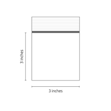 3x3 Baggies Transparent.