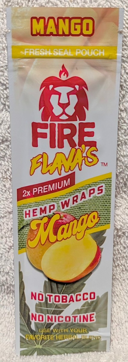 Fire Flava's Hemp Wrap. Mango