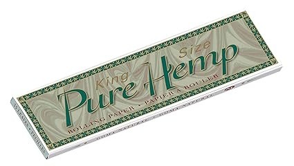 Pure Hemp King Size Rolling Papers.