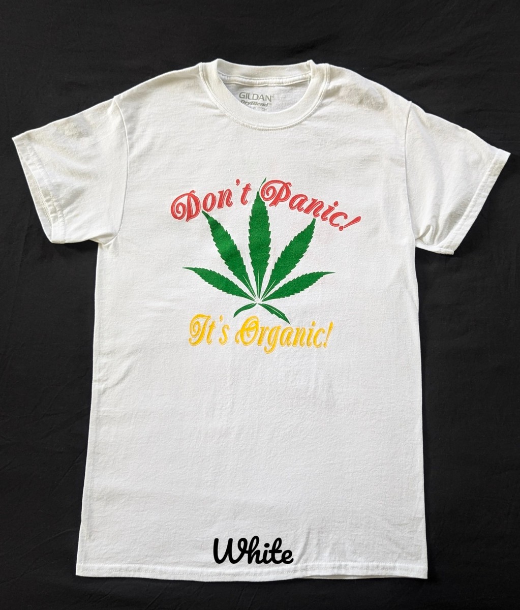 Don't Panic It's Organic Male T- Shirts.