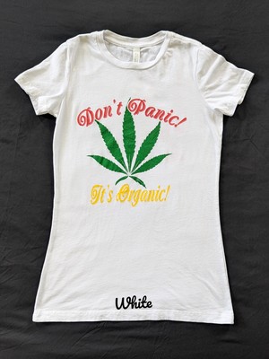 Don't Panic It's Organic Female Baby-T Stretchable T- Shirts.