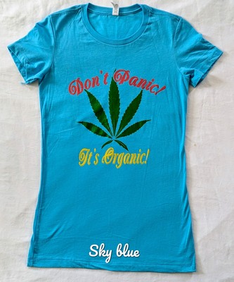 Don't Panic It's Organic Female Baby-T Stretchable T- Shirts.