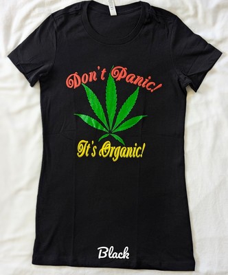 Don't Panic It's Organic Female Baby-T Stretchable T- Shirts.