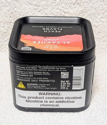 Hookah Shisha 250g Peach Flavor.