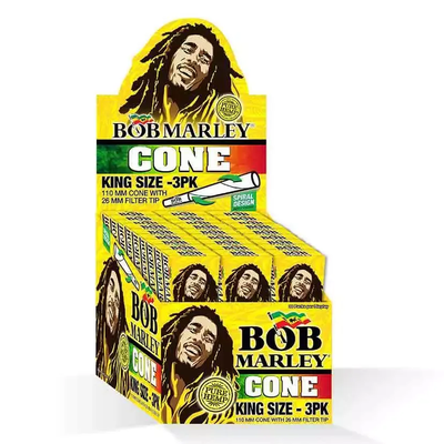 Bob Marley Pre-Rolled Organic Cones King Size.