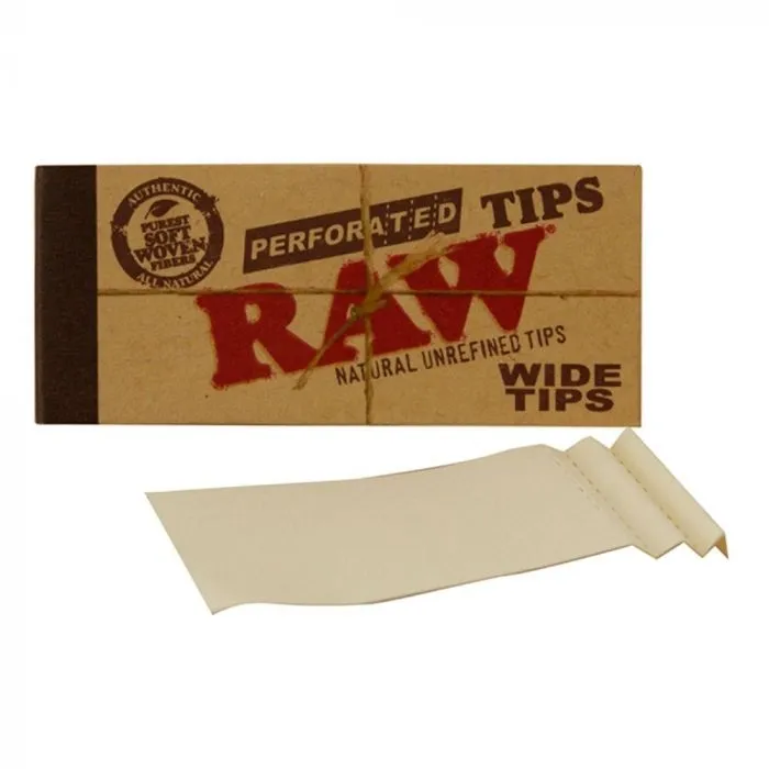 RAW Perforated Wide Filter Tips.