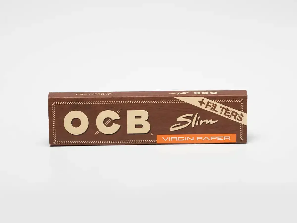 OCB unbleached virgin papers king size + Tips.