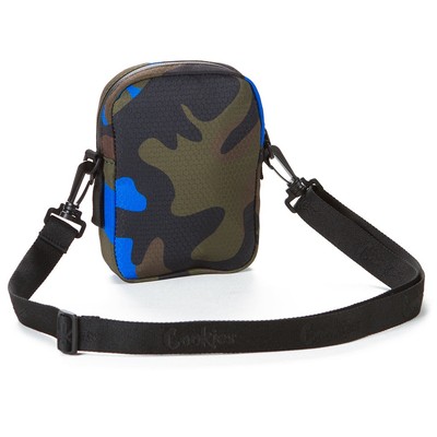 Cookies Layers Smell Proof Nylon Shoulder Bag Navy Camo.