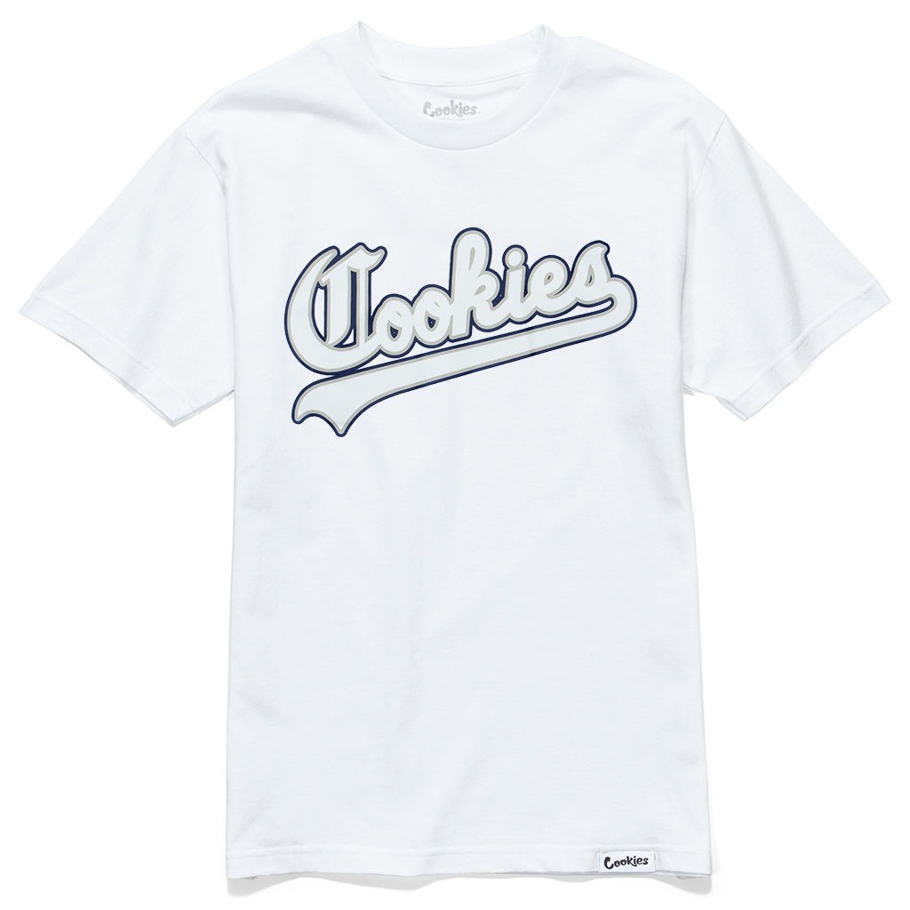 Cookies Ivy League SS Tee v1. White / Navy Size -M.