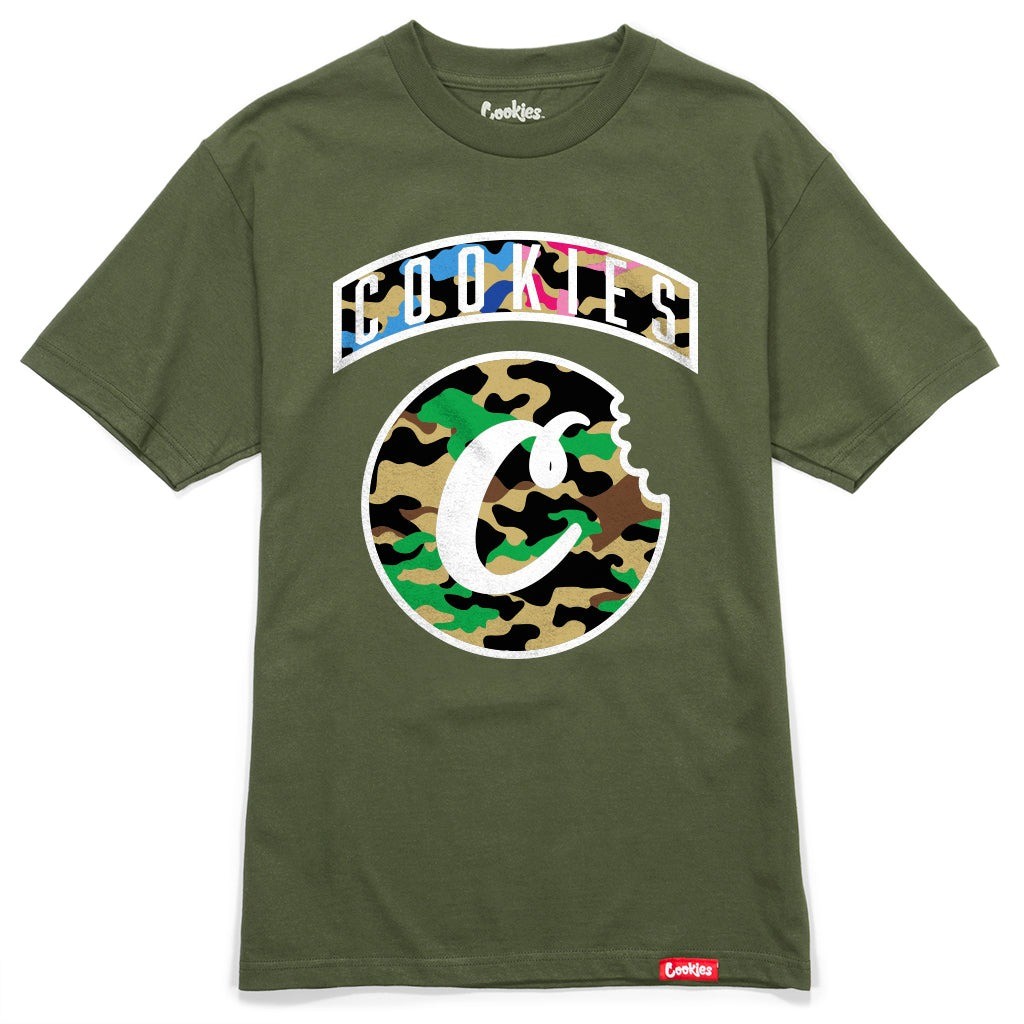 Cookies Smoke Ops Tee - Military Green / Size -L.