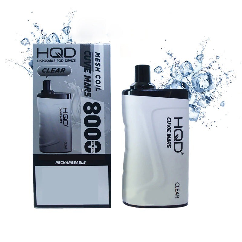 HQD Cuvie Mars Bar 8000 puffs. Clear.