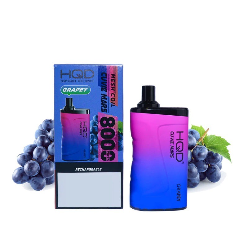 HQD Cuvie Mars Bar 8000 puffs. Grapey.