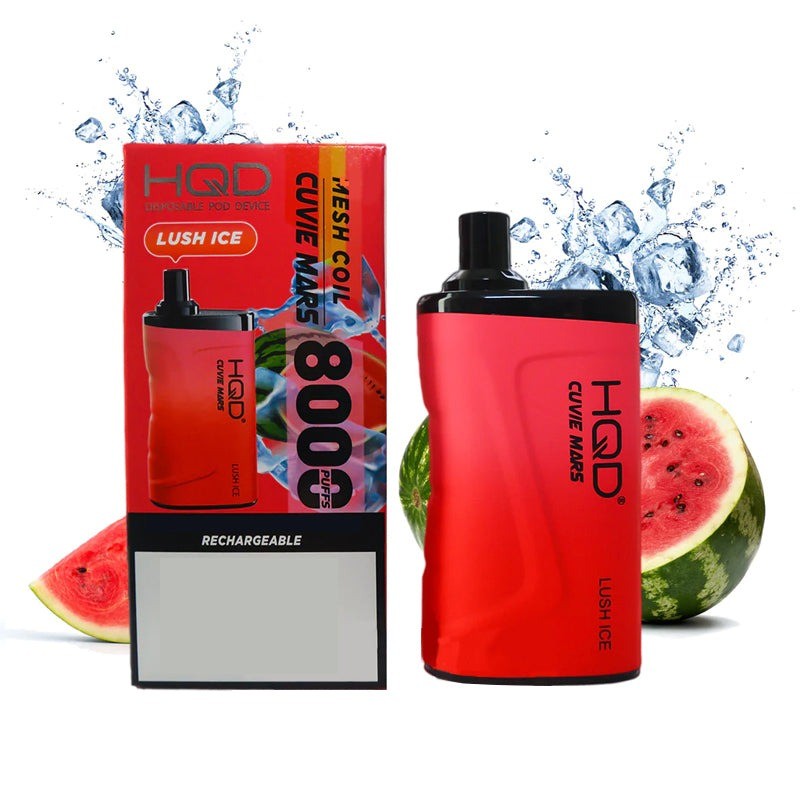 HQD Cuvie Mars Bar 8000 puffs. Lush Ice.