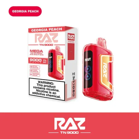 RAZ TN9000 Disposable Vape. Georgia Peach.