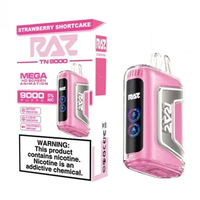 RAZ TN9000 Disposable Vape. Strawberry Shortcake.