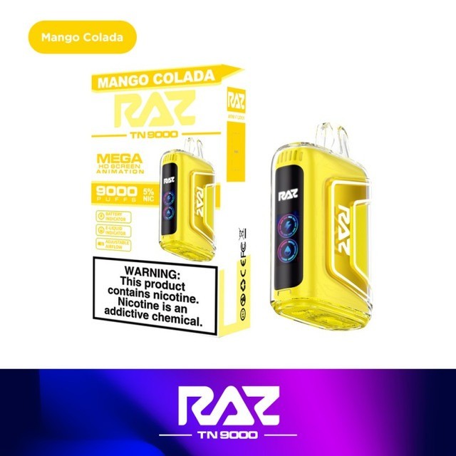 RAZ TN9000 Disposable Vape. Mango Colada.  (BEST SELLER).