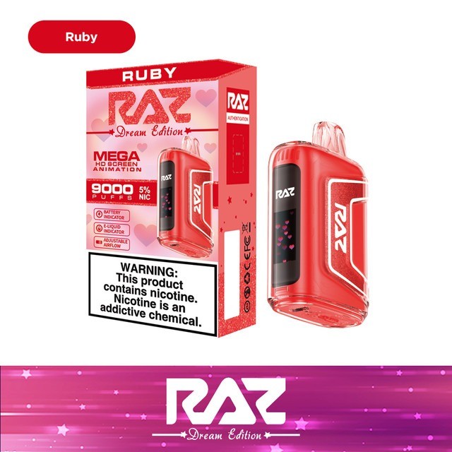 RAZ TN9000 Disposable Vape. Ruby.