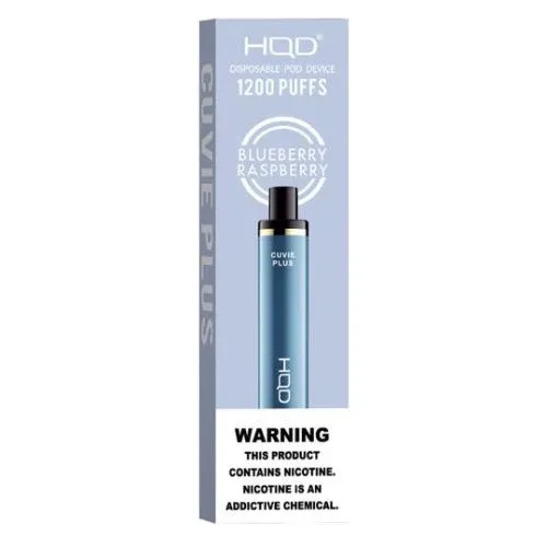 HQD Cuvie Plus 1200 puff. Blueberry Raspberry.