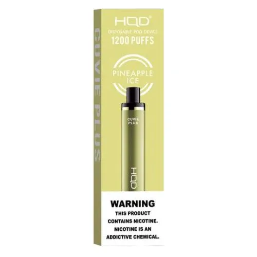 HQD Cuvie Plus 1200 puff. Pineapple Ice.