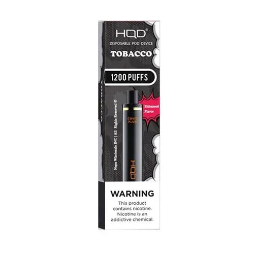 HQD Cuvie Plus 1200 puff. Tobacco.