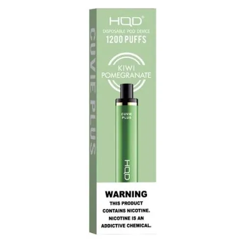 HQD Cuvie Plus 1200 puff. Kiwi Pomegranate.