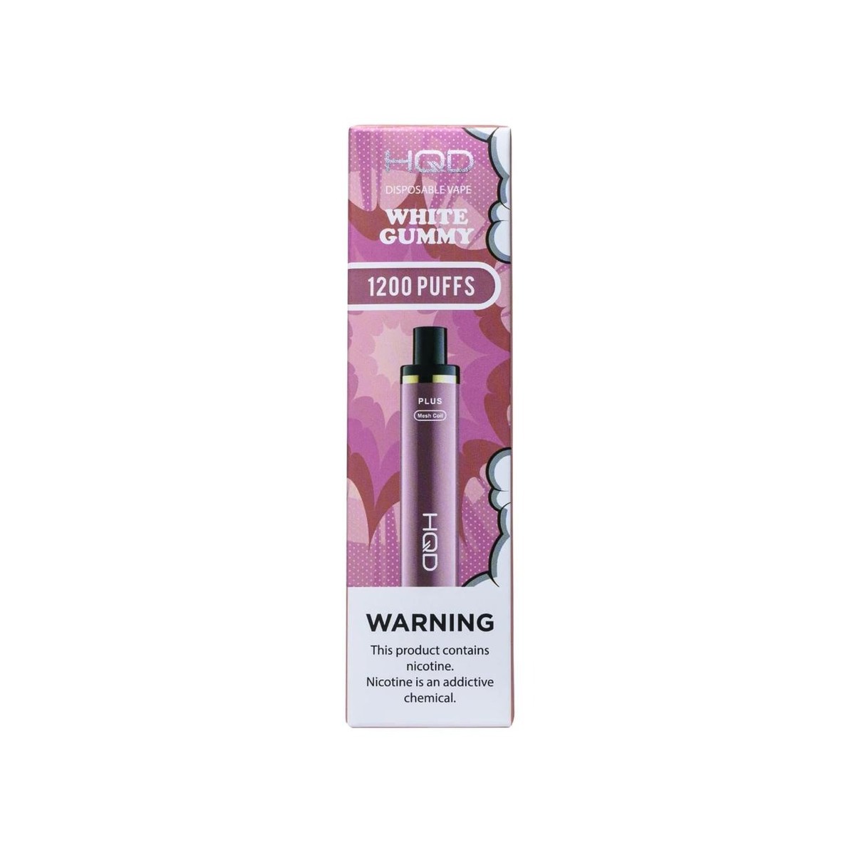 HQD Cuvie Plus 1200 puff. White Gummy.