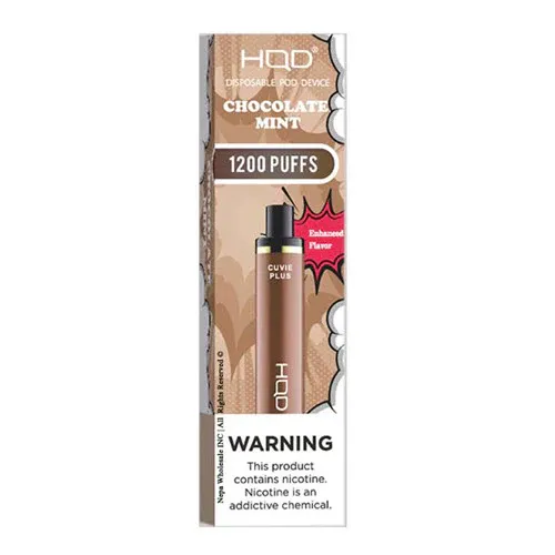 HQD Cuvie Plus 1200 puff. Chocolate Mint.