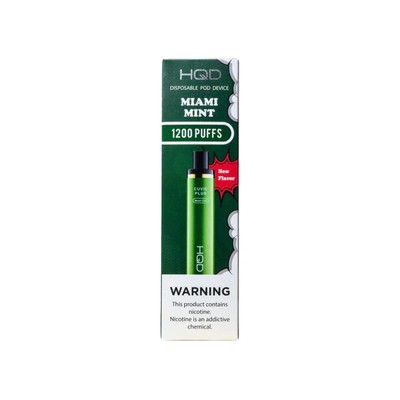 HQD Cuvie Plus 1200 puff. Miami Mint.