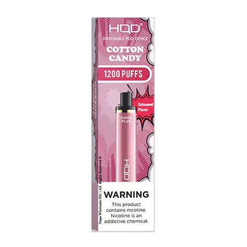 HQD Cuvie Plus 1200 puff. Cotton Candy.