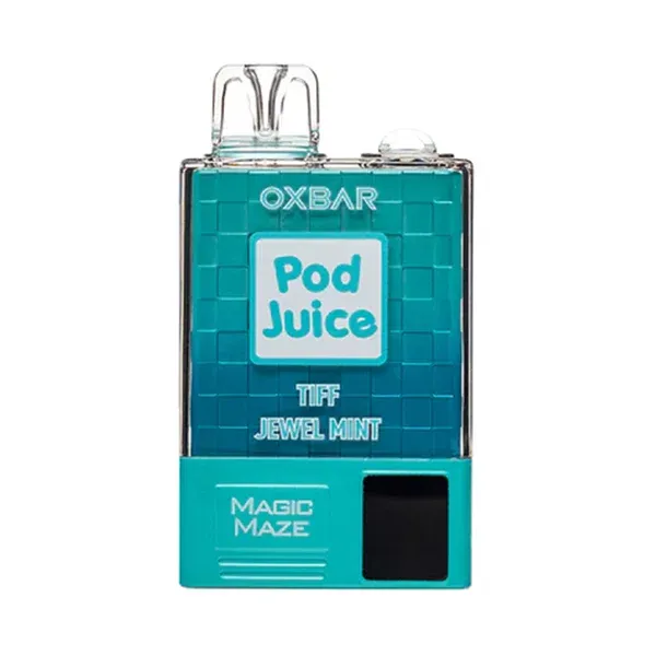 Pod Juice OXBAR 10,000 puffs. Tiff Jewel Mint.