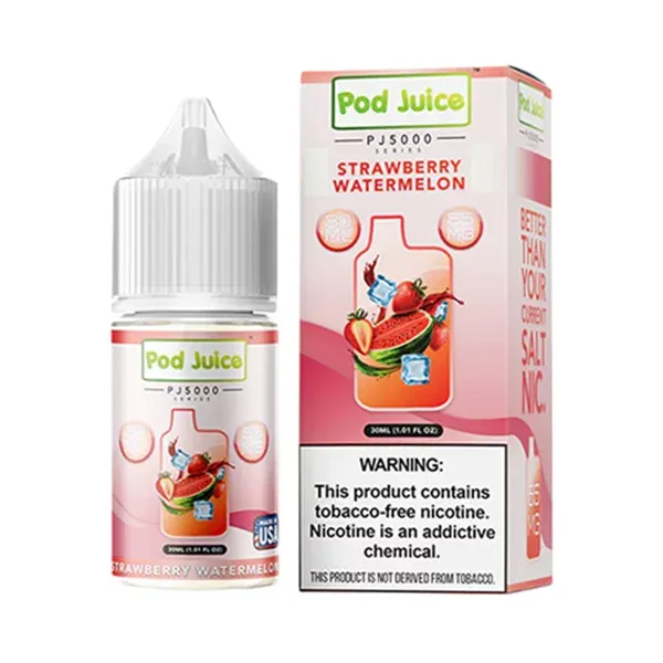 Pod Juice pj5000 E-Liquid 30ml. Strawberry Watermelon.