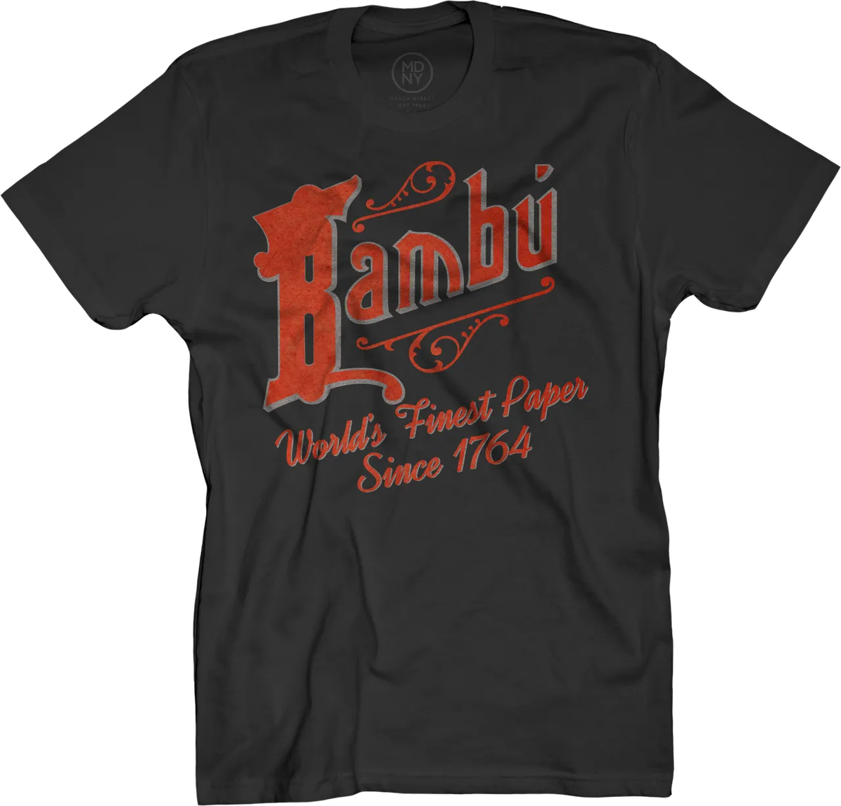 Bambú 1764 Black T-Shirt black Size- Large.