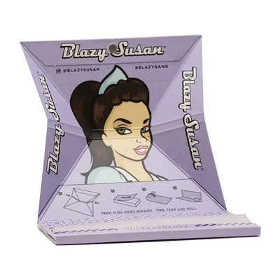 Blazy Susan Purple Deluxe King Size Slim Rolling Kit.