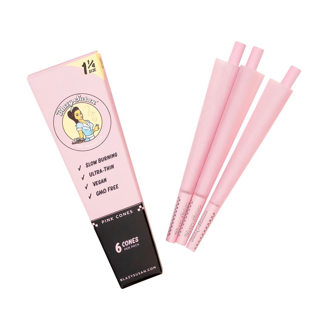 Blazy Susan Pink Pre Rolled Cones 1 1/4 | 6pk.