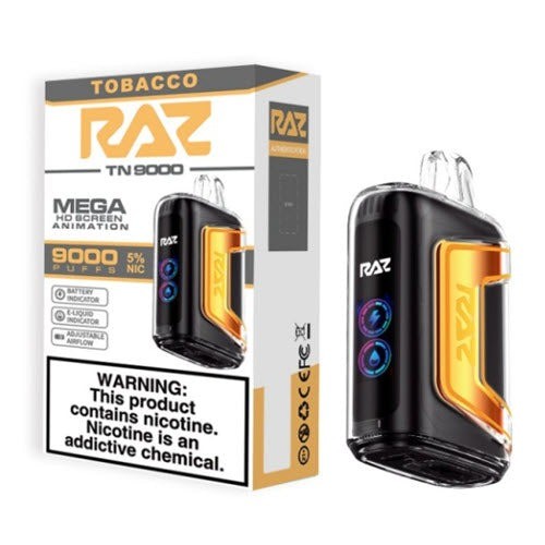 RAZ TN9000 Disposable Vape. - Tobacco