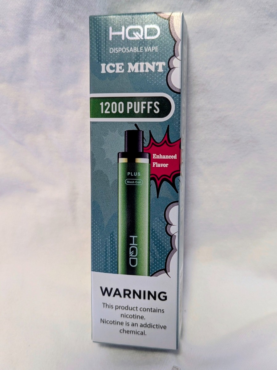 HQD Cuvie Plus 1200 puff. Ice mint.